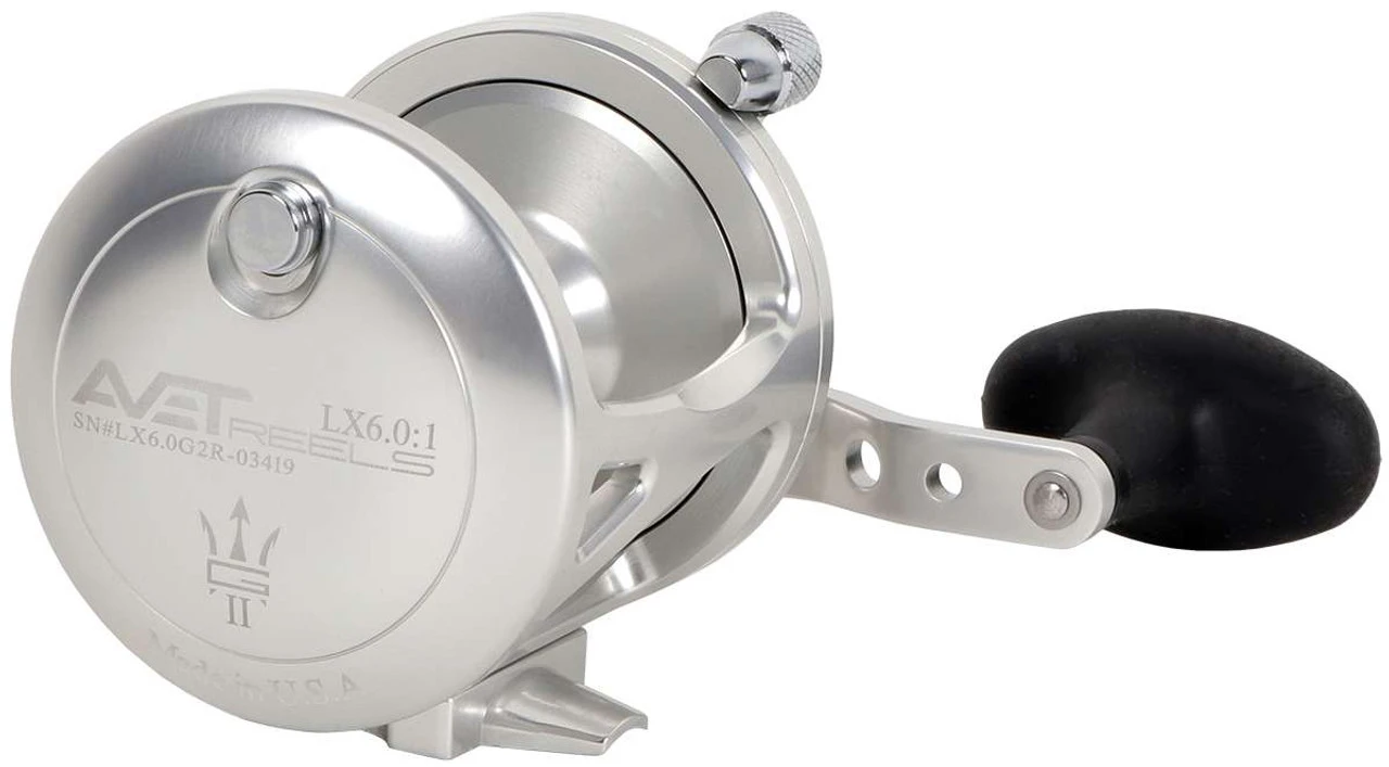 Avet LX 6.0 G2 1 Speed Reel - Silver (No Glide Plate) Avet LX 6.0 G2 1 Speed Reel - Silver (No Glide Plate) -Fishing Supplies Store avet lx 6 0 g2 rh si ngp reel 49890.1651417662