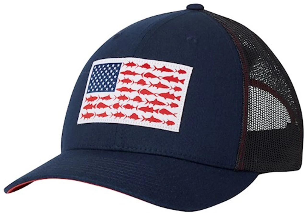Columbia PFG Mesh Snap Back Fish Flag Ball Cap Columbia PFG Mesh Snap Back Fish Flag Ball Cap -Fishing Supplies Store columbia 183700 pfg mesh snap back fish flag ball cap 08048.1651234923