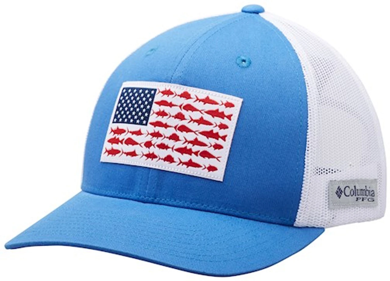 Columbia PFG Mesh Snap Back Fish Flag Ball Cap Columbia PFG Mesh Snap Back Fish Flag Ball Cap -Fishing Supplies Store columbia 183700 pfg mesh snap back fish flag ball cap 13470.1651234923