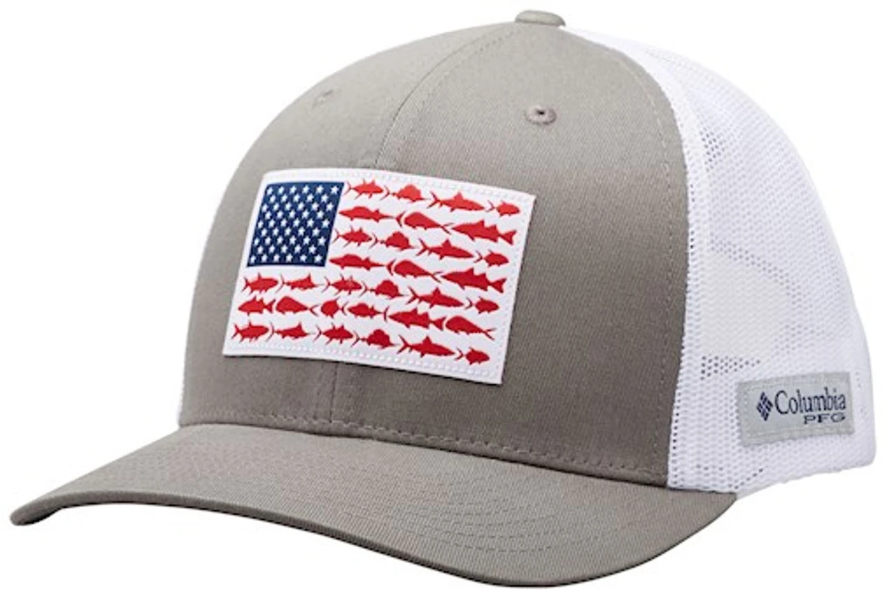 Columbia PFG Mesh Snap Back Fish Flag Ball Cap Columbia PFG Mesh Snap Back Fish Flag Ball Cap -Fishing Supplies Store columbia 183700 pfg mesh snap back fish flag ball cap 31754.1651234923