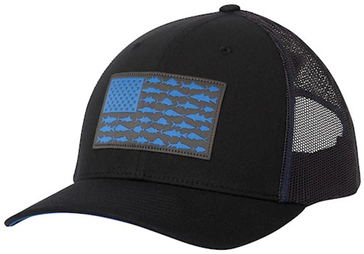 Columbia PFG Mesh Snap Back Fish Flag Ball Cap Columbia PFG Mesh Snap Back Fish Flag Ball Cap -Fishing Supplies Store columbia 183700 pfg mesh snap back fish flag ball cap 36249.1651234923