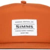 Simms Unstructured Flat Brim Cap - Simms Orange